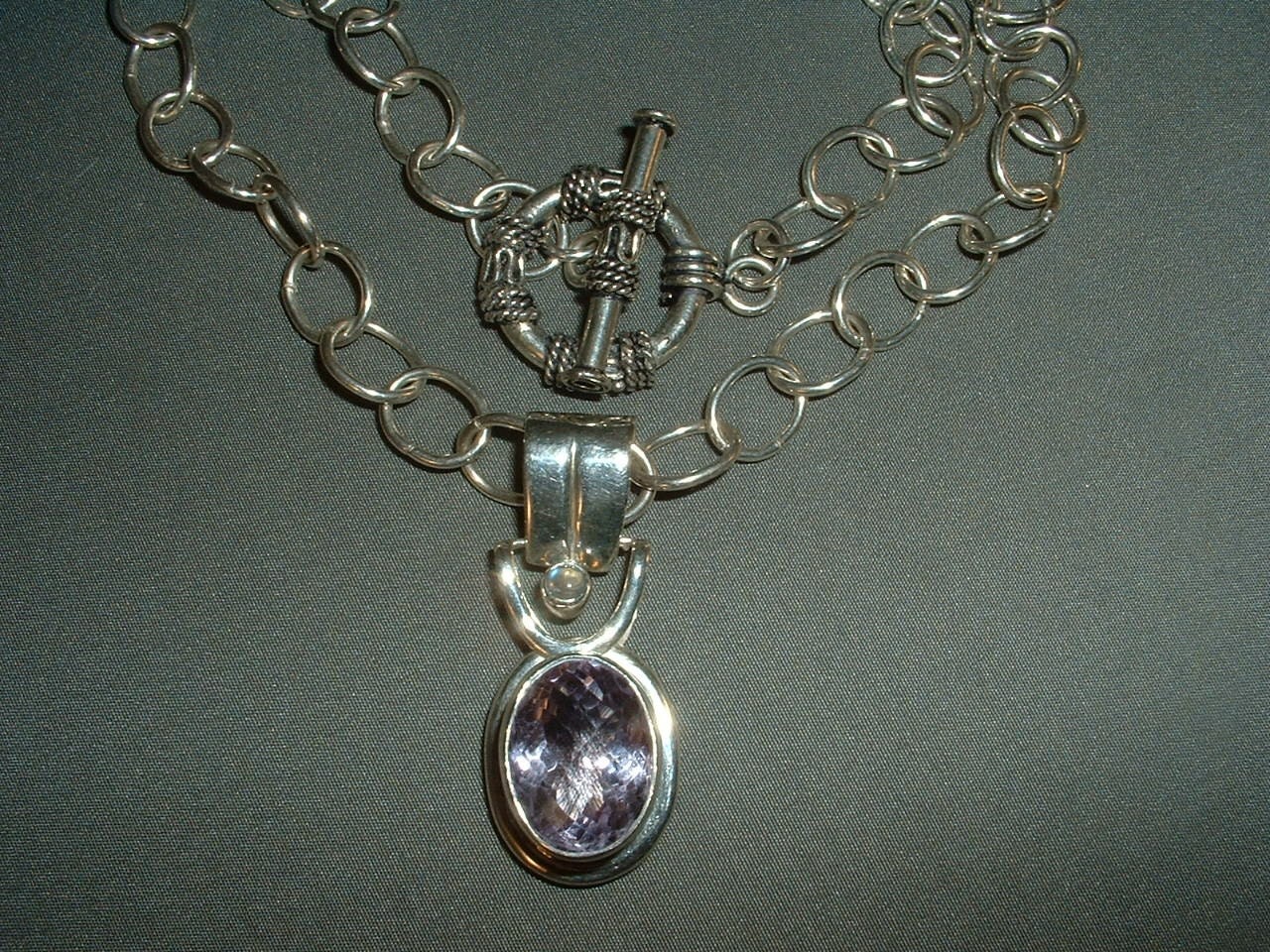 sterling silver Amethyst necklace