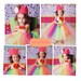 Rainbow Tutu Dress for pageants weddings birthdays or dress up 12m 18m 2t 3t 4t