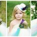 Ivory Peacock Mini top hat