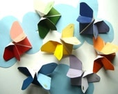 Origami Butterflies in Shades of Rainbow