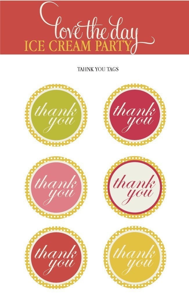 Thank You Tags (PRINTABLE)