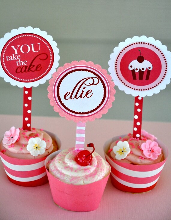Cupcake Party Circles (PRINTABLE) Il_570xn