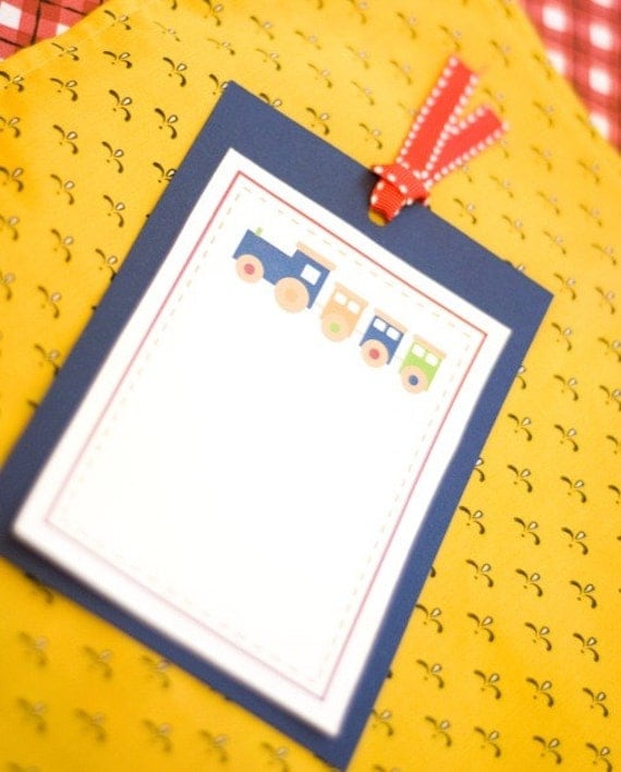 Train Party PRINTABLE Blank Cards (INSTANT DOWNLOADS) from Love The Day Il_570xn