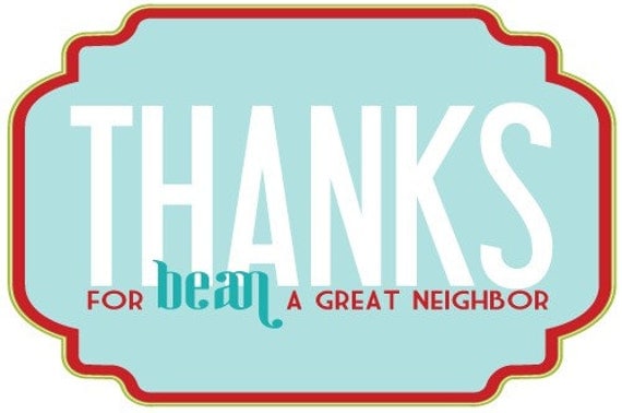 Christmas Neighbor Gift Tag - PRINTABLE by Love The Day Il_570xn