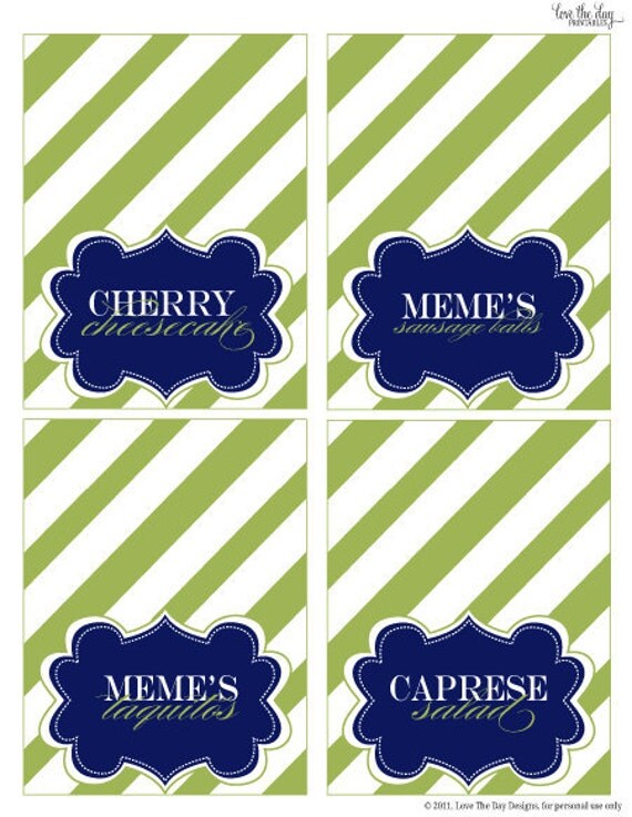 It's A Boy Shower PRINTABLE Food Labels by Love The Day Il_570xn