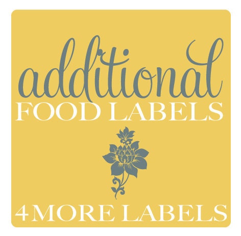 Additional Food Labels PRINTABLE Il_570xn