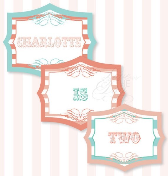 Vintage Circus Birthday Party PRINTABLE Yard Signs by Love The Day Il_570xn