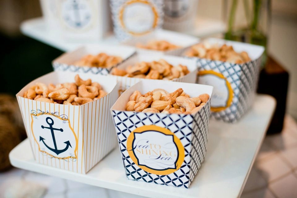 Nautical Baby Shower PRINTABLE Party DIY Favor Box by Love The Day