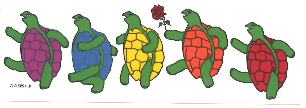 dancing turtles grateful dead coloring pages - photo #32