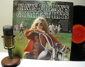 Janis Joplin Vinyl Record Album 1960s Classic Rock Blues Soul Acid, "Greatest Hits" (1974 Columbia Records)