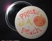 Pretty Peach Pocket Mirror