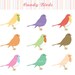 Clip Art - Candy Birds - for commercial and personal use
