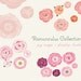 CLIP ART and Photoshop brushes - Ranunculus Collection - for commercial and personal use