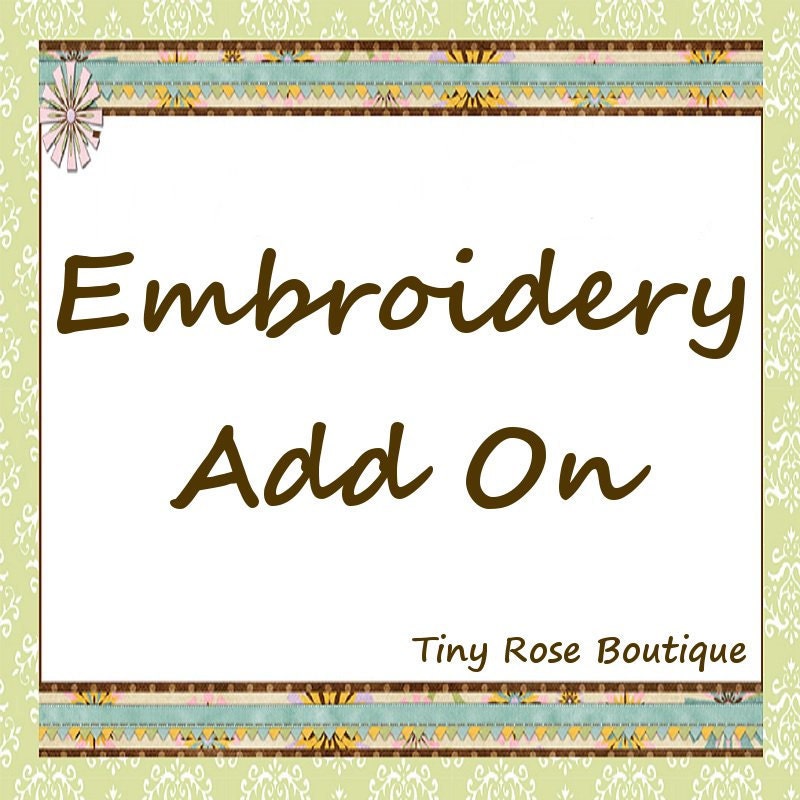 Add On Embroidery, Personalize Your Tote, Basket or Crayon Roll - NEW LOWER PRICE