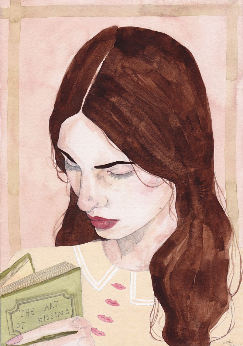 The Art Of Kissing A4 cardstock print