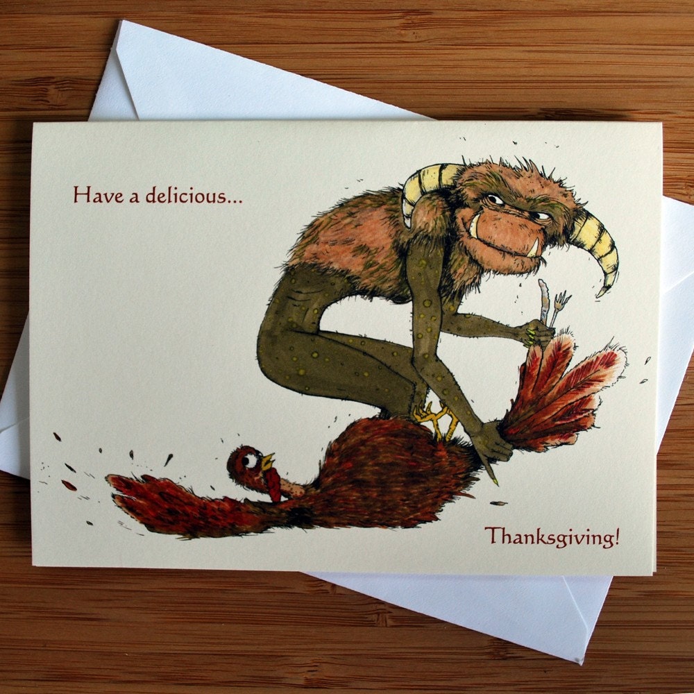 Delicious Thanksgiving Greeting Card - Blank Inside