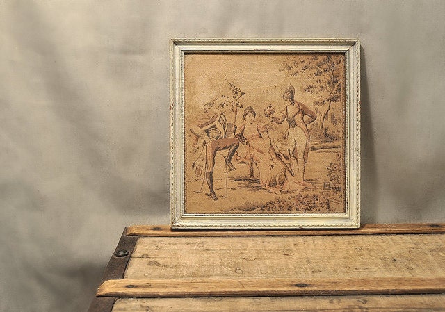 Vintage Framed Tapestry