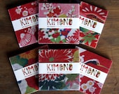 Kimono printed felt squares for crafting (pack of 9)
