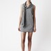 Gingham Bow Dress - Playful 100% cotton black and white checkered dress