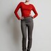 Jersey top - long-sleeve tee - burnt orange