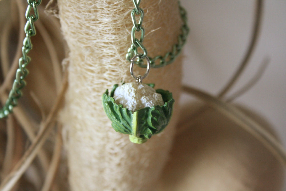 I heart cauliflower necklace