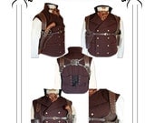 Steampunk leather Double Holster &  Ammo Pouch leather work Pattern (APP)