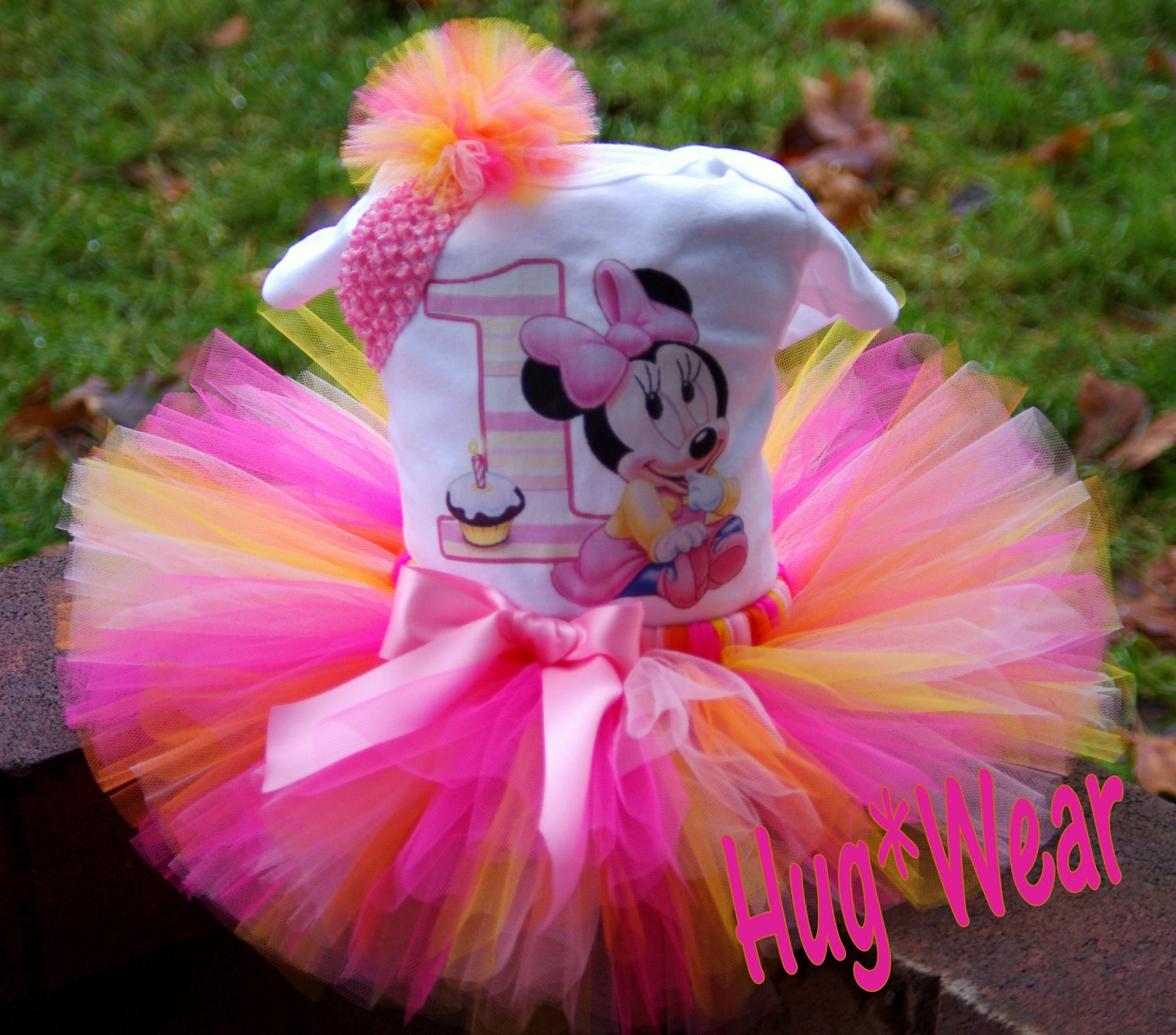 Custom Birthday Baby Minnie Mouse tutu 12m 18m 24m 2t 3t 4t 5t