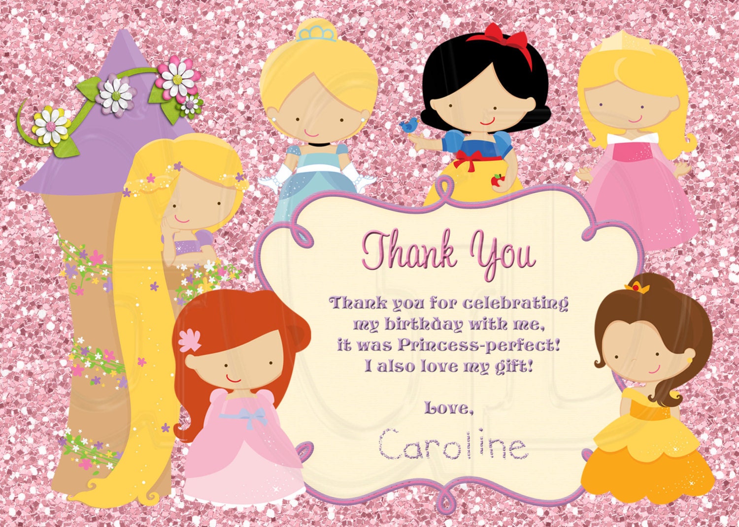 Princess Invitation Disney Inspired-Digital File