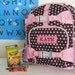 Upcycled Pottery Barn Backpack With Monogram (Small Size) -- Brown Dot