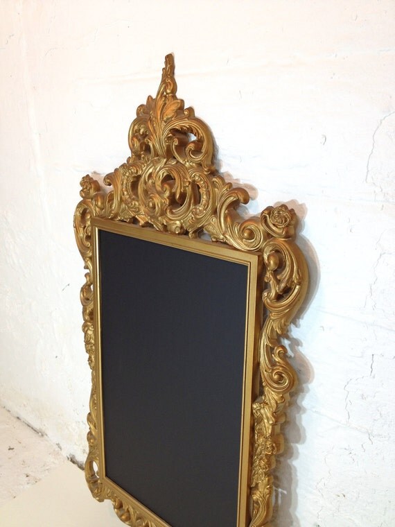 Vintage Frame Chalkboard Gold Ornate Framed Chalk Board Memo Board