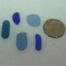 Authentic Sea Glass Small Blues