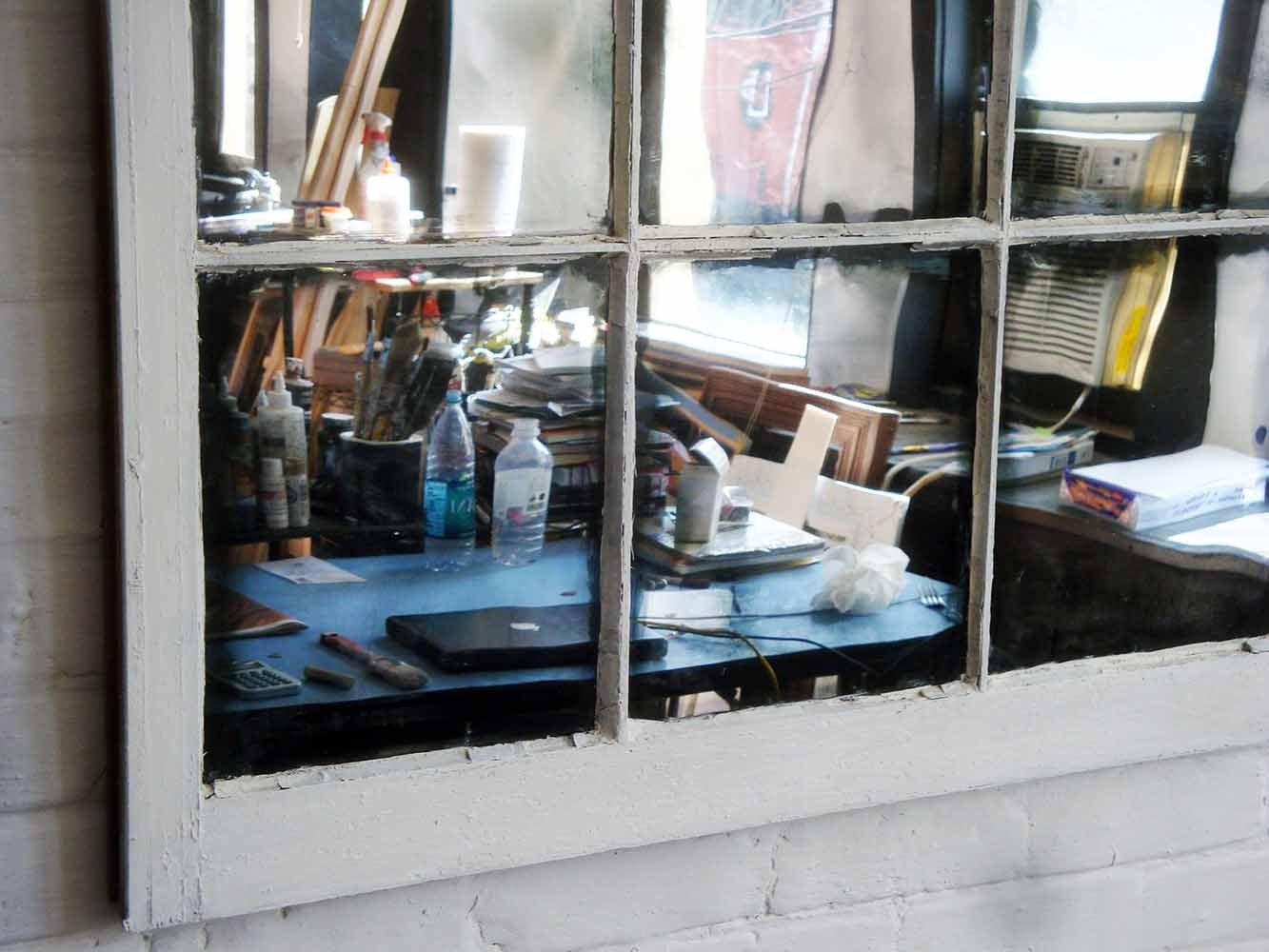 Antique Window Mirror