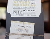 Lace Border Wedding Invitation Set