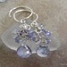Tantalizing Tanzanite and Violet Mystic Briolette Cluster Earrings.