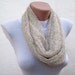 infinity scarf Loop scarf Neckwarmer Necklace scarf Fabric scarf Cream Holiday Accessories