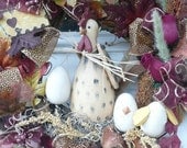 VibRant COuNTRy Egg SpRing ChiCKen Hen House Harvest Wreath