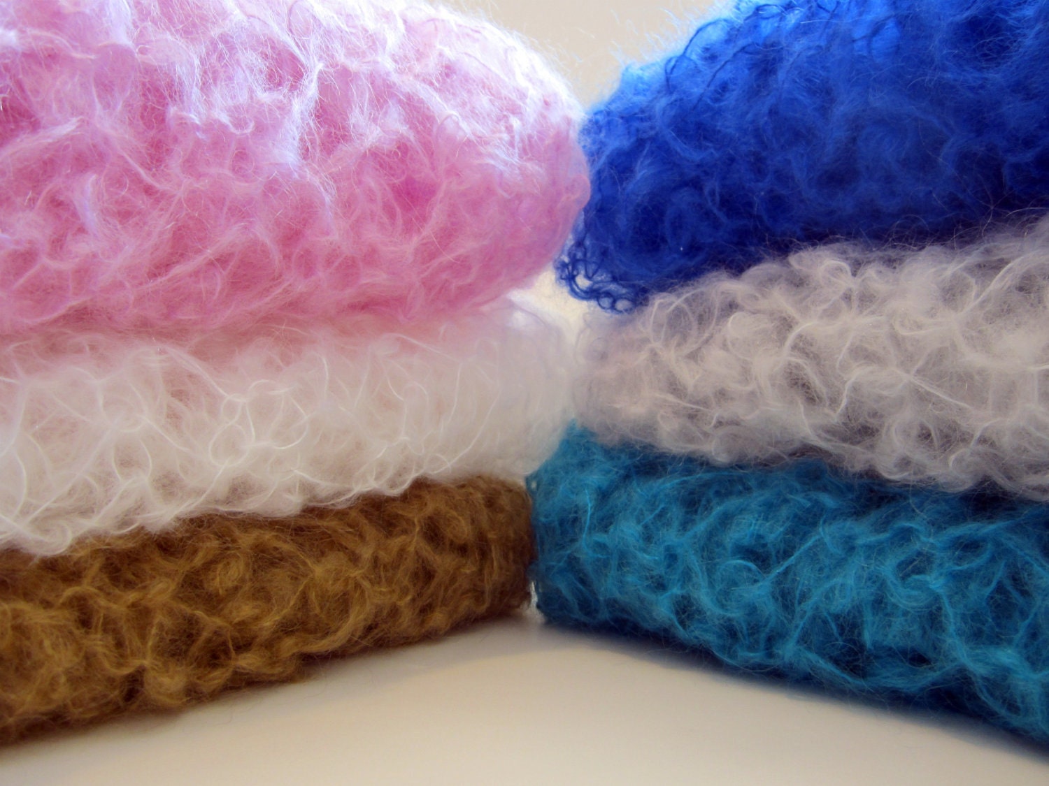 NOW 20 COLORS - Small Clover Lace Mohair baby wrap photo prop
