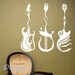 Art guitar love music 30inch----art Graphic Vinyl wall decals stickers home decor