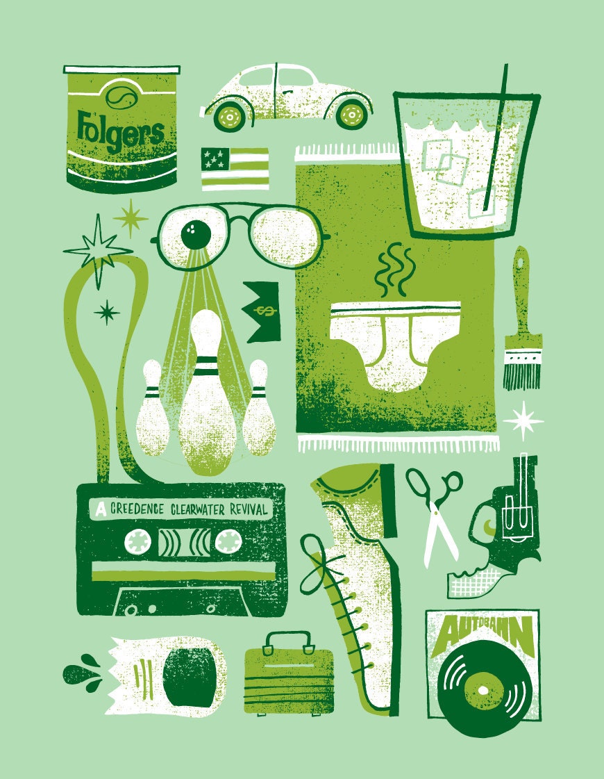 Big Lebowski "What do you do for Recreation" Print