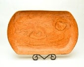 Cherry Hand Carved Wooden Bowl, Dough Bowl or Trencher Bowl, Food Safe and Organic