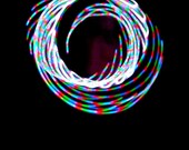 Rechargeable LED Hula Hoop (18 Red Green Blue Strobing LEDs)