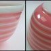 Pyrex pink stripes mixing bowl