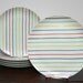 RESERVED Dinner plates Georges Briard Palette rainbow striped set of six