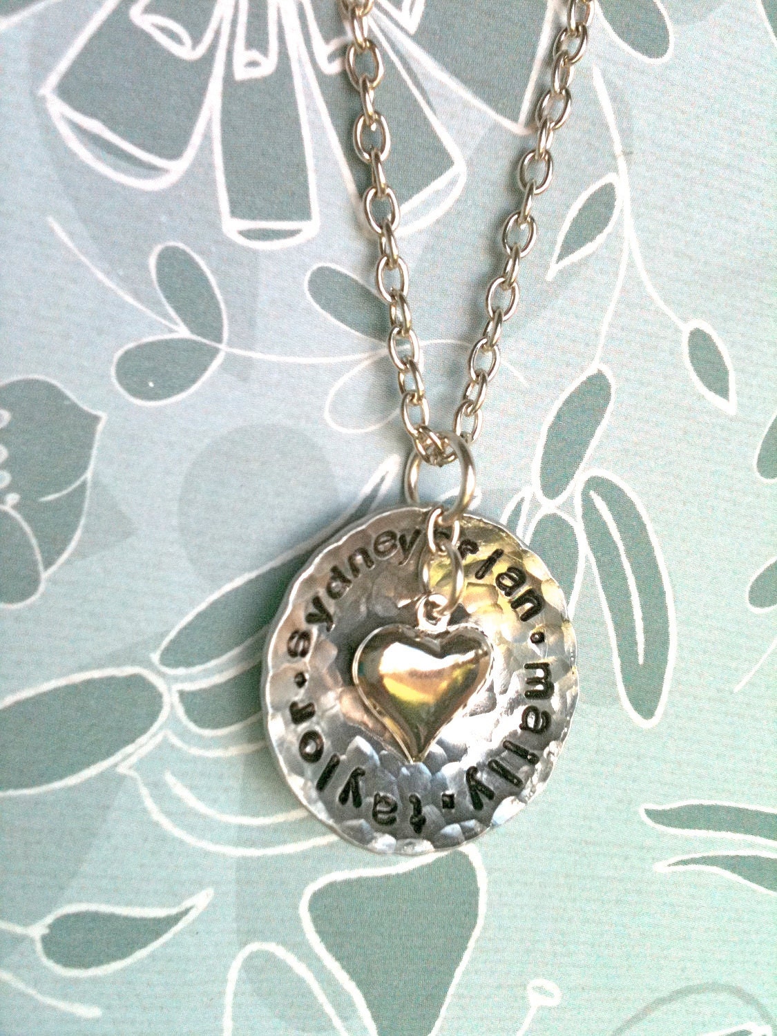 Loved-Rustic Style...Hand Stamped Personalized Necklace