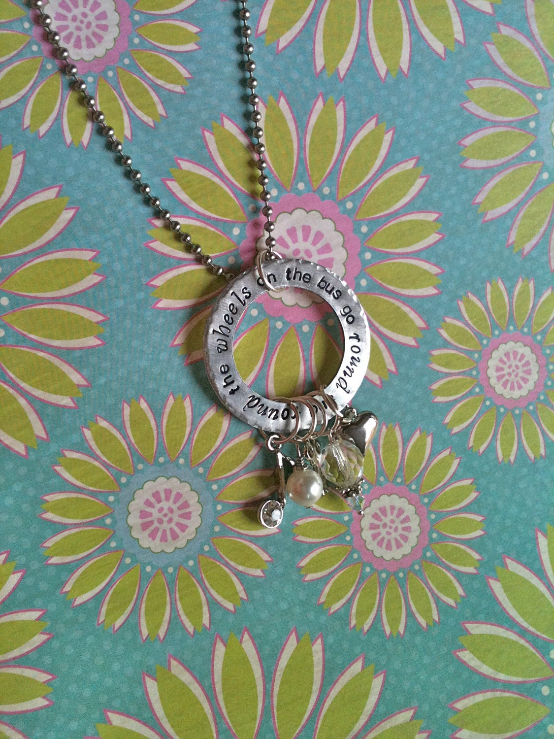My CHARM-ing Life...Personalized Hand Stamped Charm Necklace