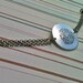 Big.Bold.Beautiful...Make A Statement Circle...Hand Stamped Bracelet