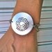 Big.Bold.Beautiful...Make A Statement Circle...Hand Stamped Bracelet