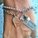 Custom Listing For Natalie...I  Carry You In My Heart....Brass Heart Hand Stamped Bracelet
