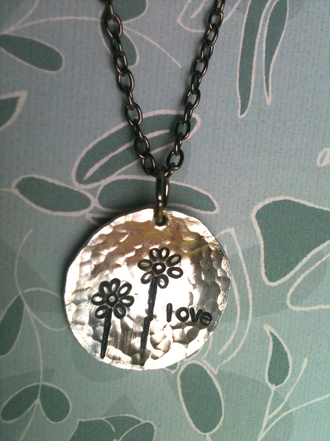 WHIMSY....Hand Stamped Necklace