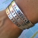 FIVE Dollar Sale--Single Name or Word Skinny Cuff Bracelet